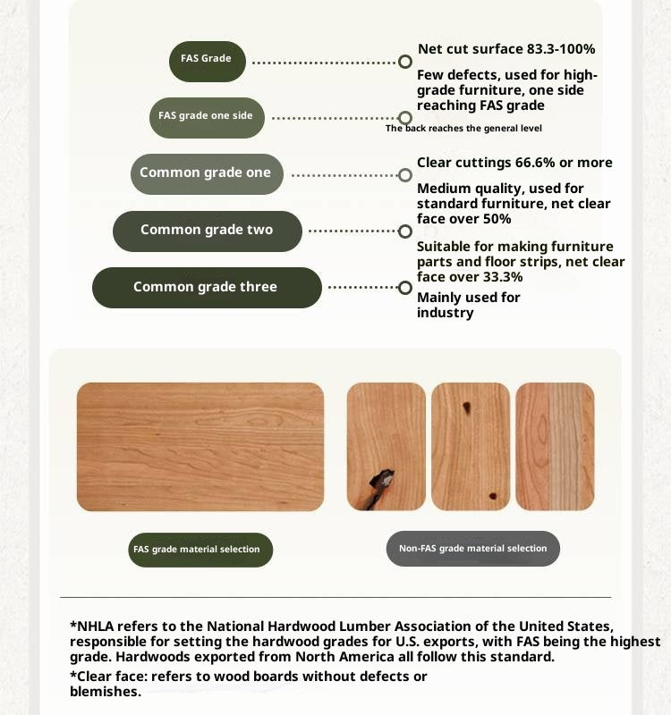 Cherry Solid Wood Bedside Long Bench