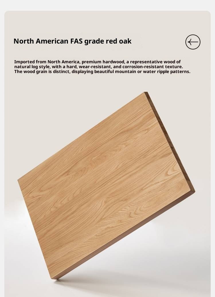 Oak Solid Wood Modern Minimalist Multifunctional Dressing Table