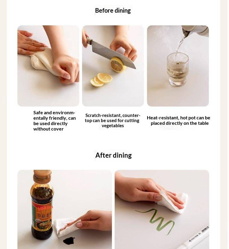 Tulipwood Solid Wood Retro Style Dining Table