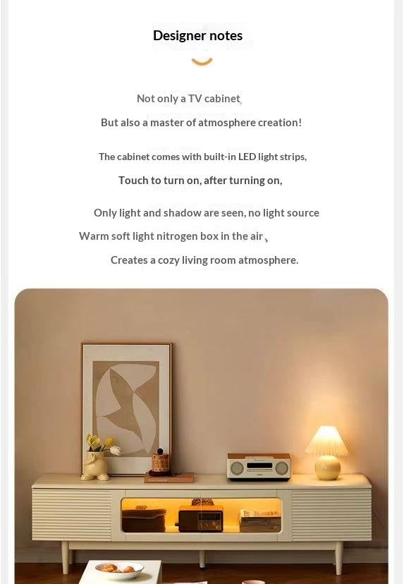 Pine, Cherry Solid Wood TV Cabinet, Rock Board.