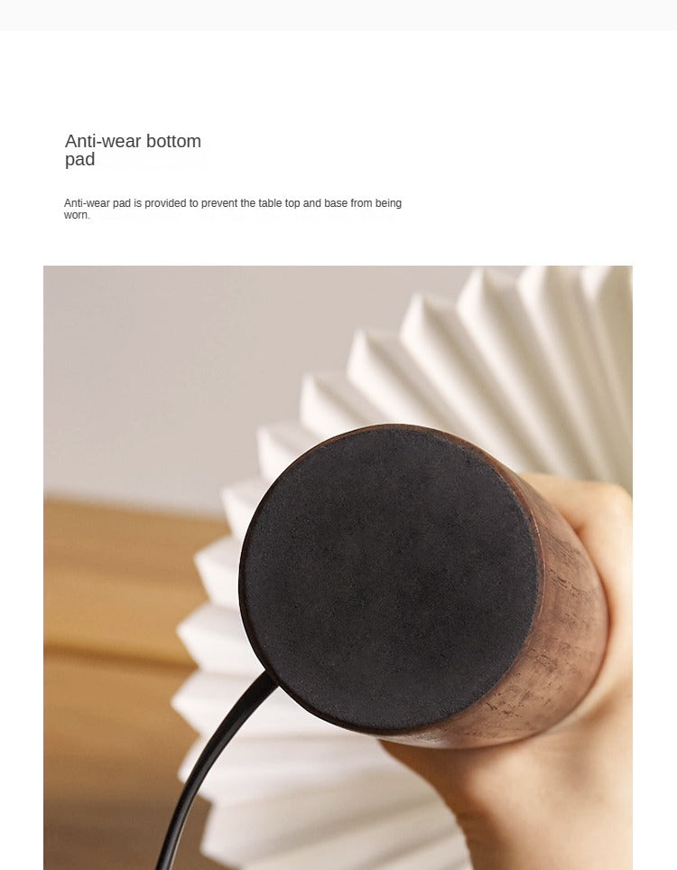 Ash Solid Wood Mushroom Lamp Atmosphere Night Light