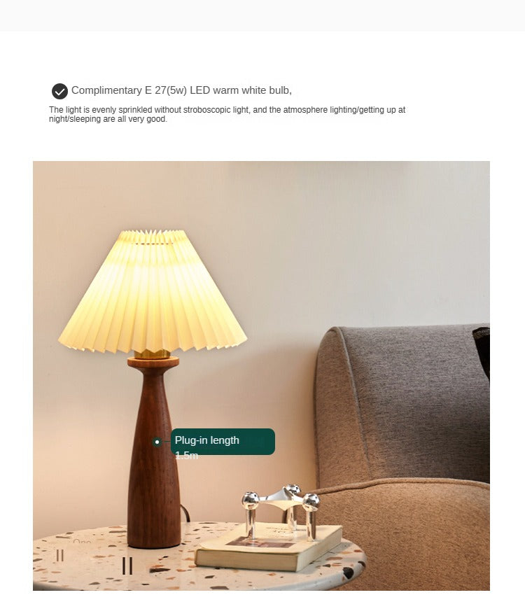 Ash Solid Wood Mushroom Lamp Atmosphere Night Light