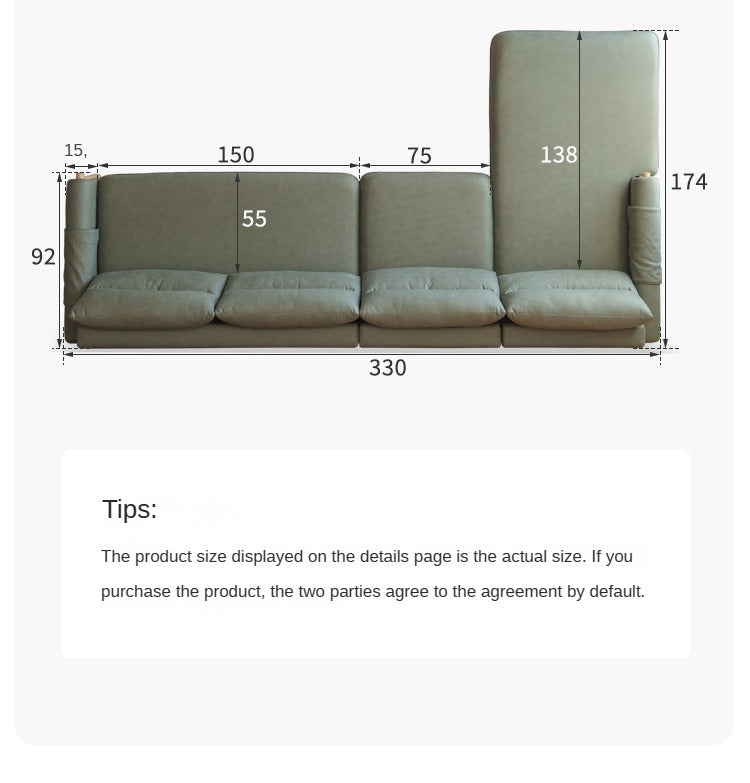 Lux technology green fabriс sofa.