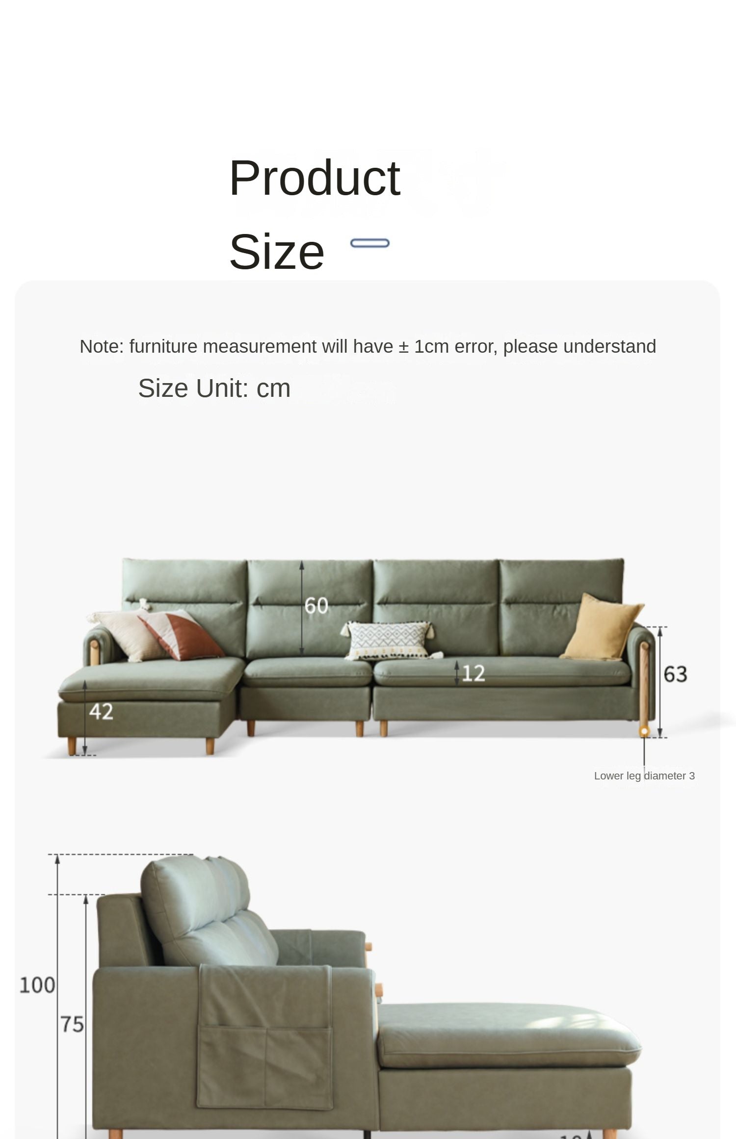 Lux technology green fabriс sofa.