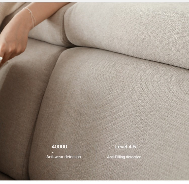 Oak, Ash Solid Wood Modern Fabric Sofa.