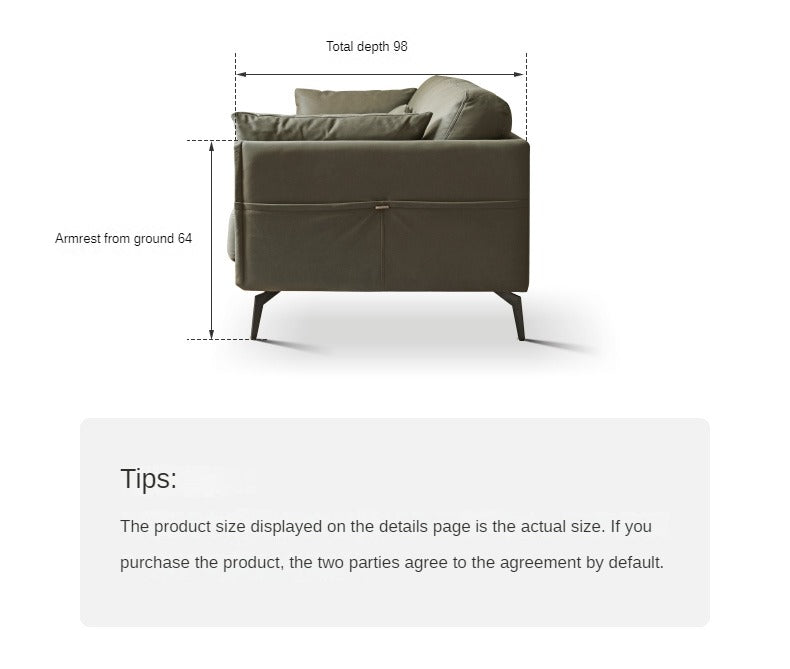 Fabric Light Luxury Technology Sofa.