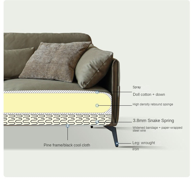 Fabric Light Luxury Technology Sofa.
