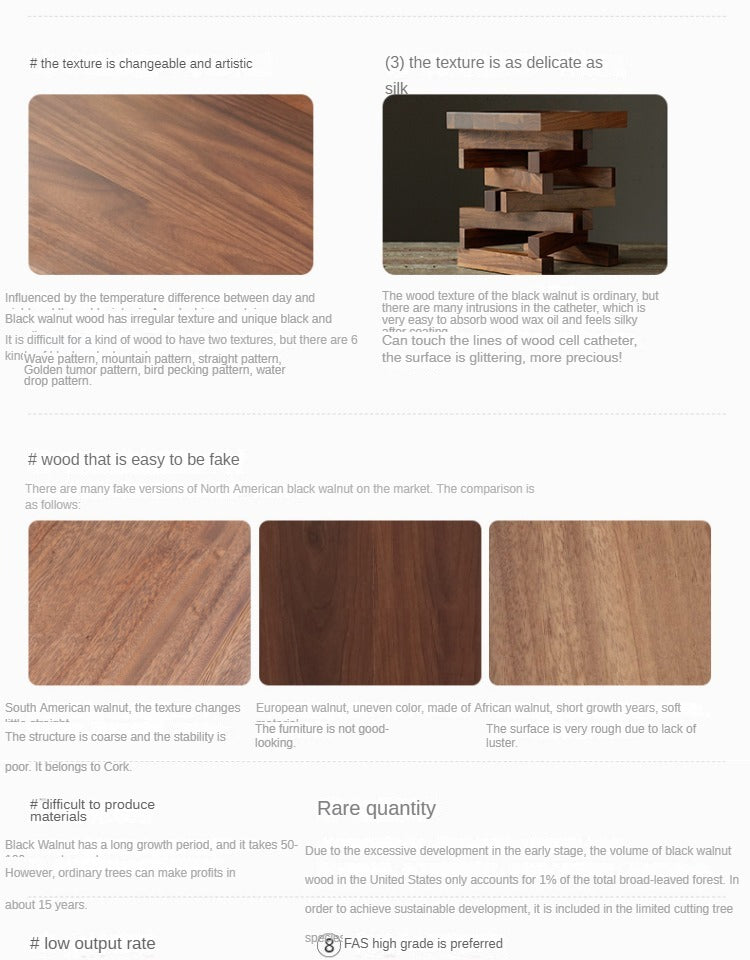 Black Walnut, Golden Sandalwood Coffee Table