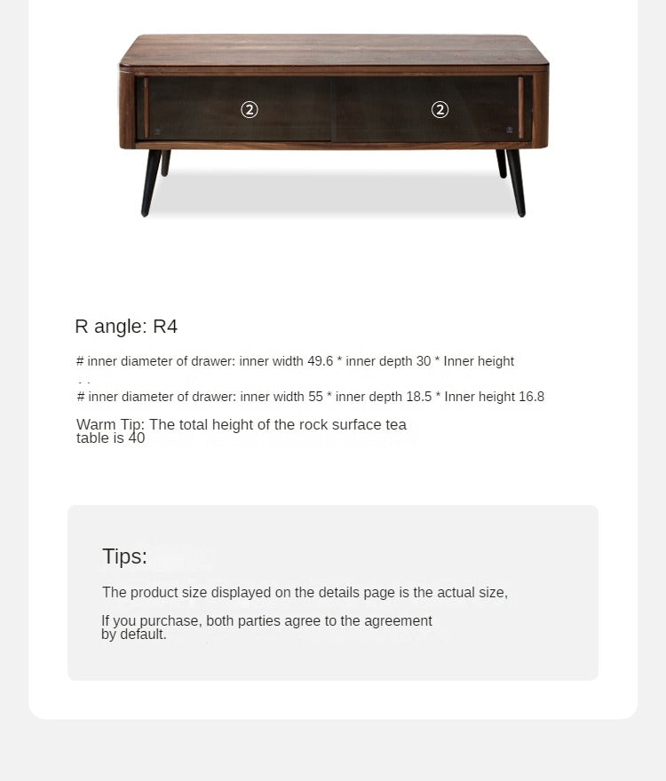 Black Walnut, Golden Sandalwood Coffee Table