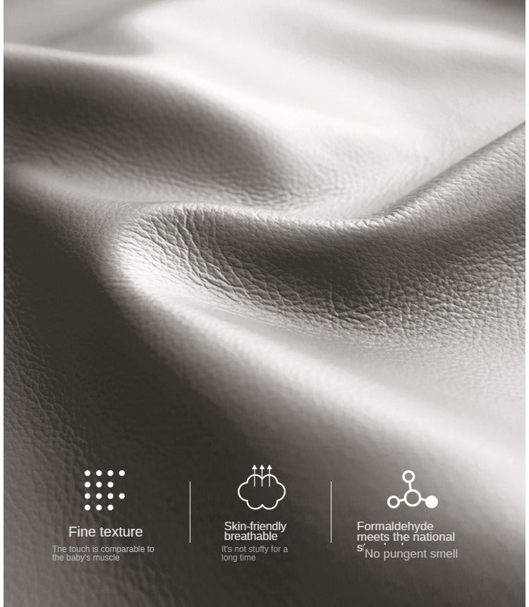 Luxury Genuine Leather Modern Minimalist Bed