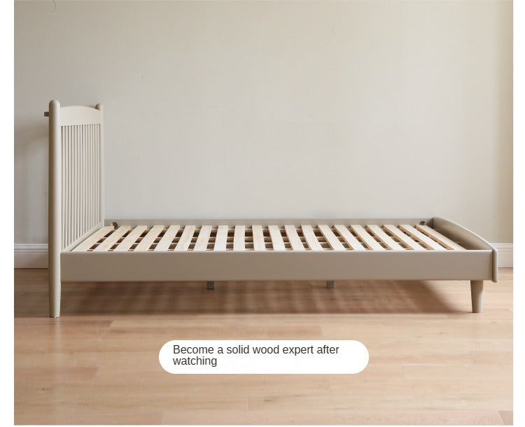 Ash Solid Wood Light Luxury Bed