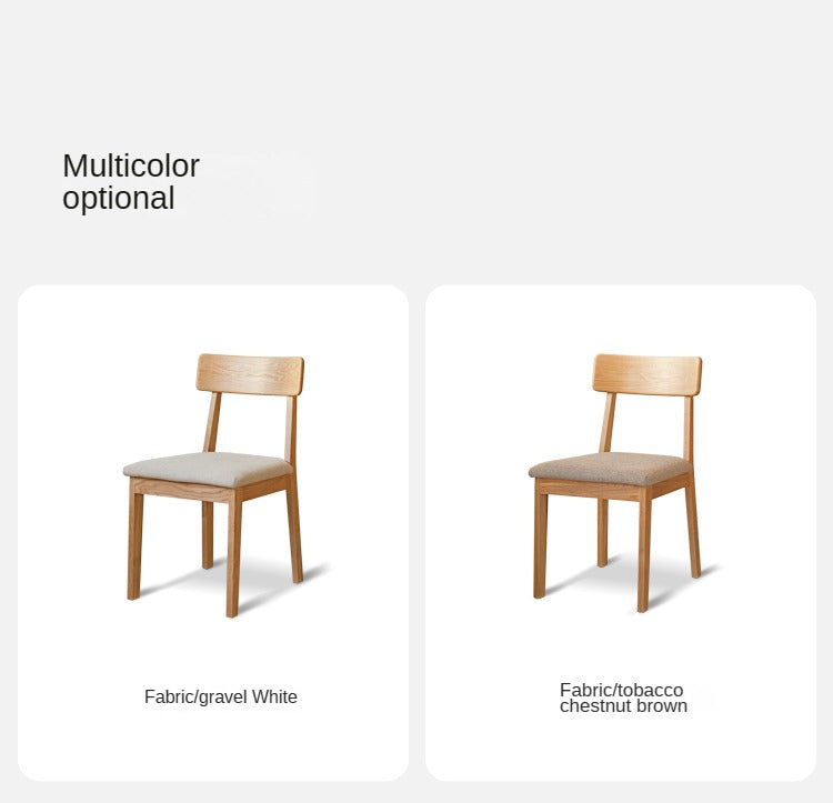 Set 4 pcs Black Walnut, Fang Longyan, Ash, Oak, Solid Rubberwood Dining Chair