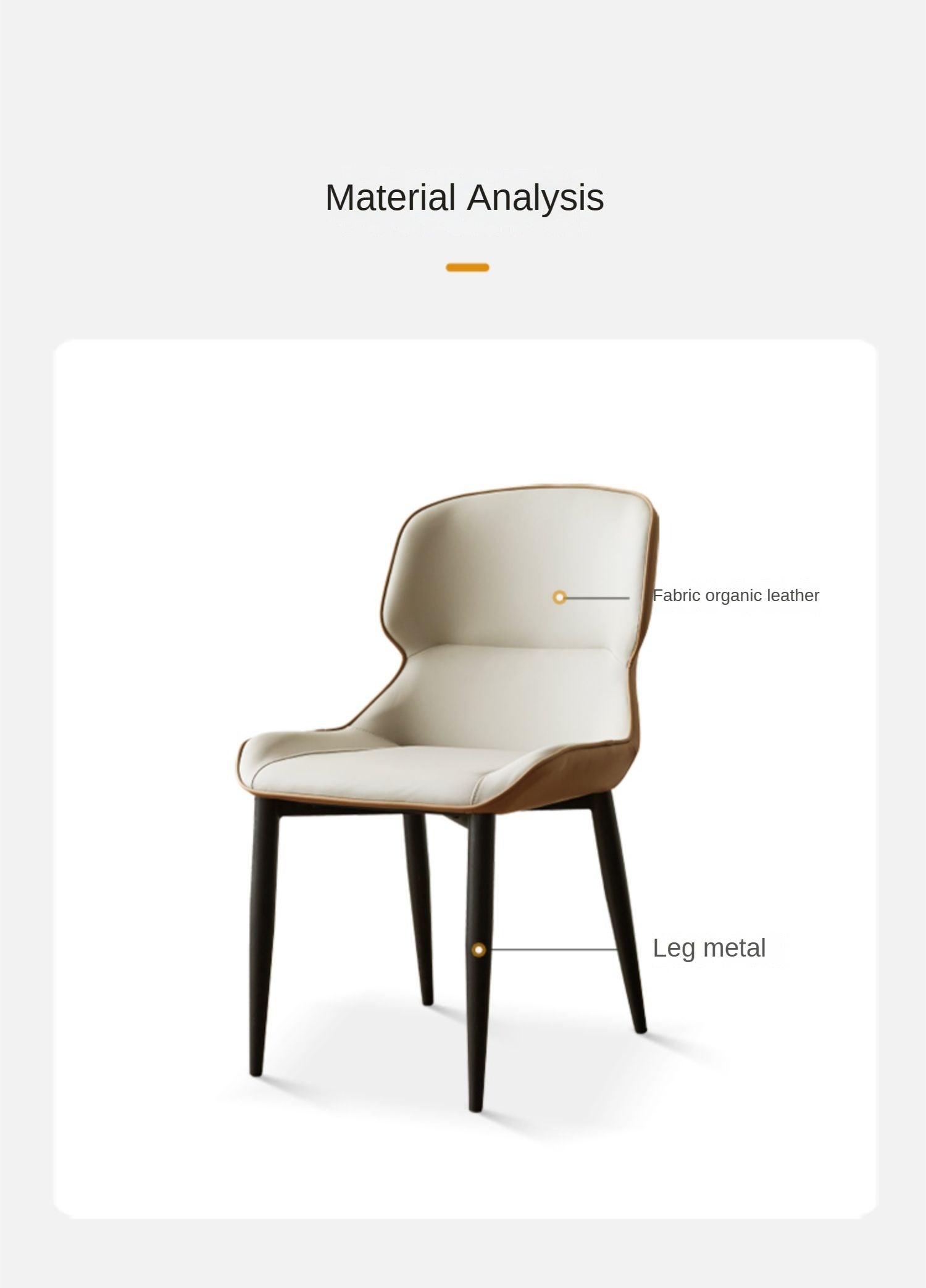 Organic Leather Soft Chair Set of 2