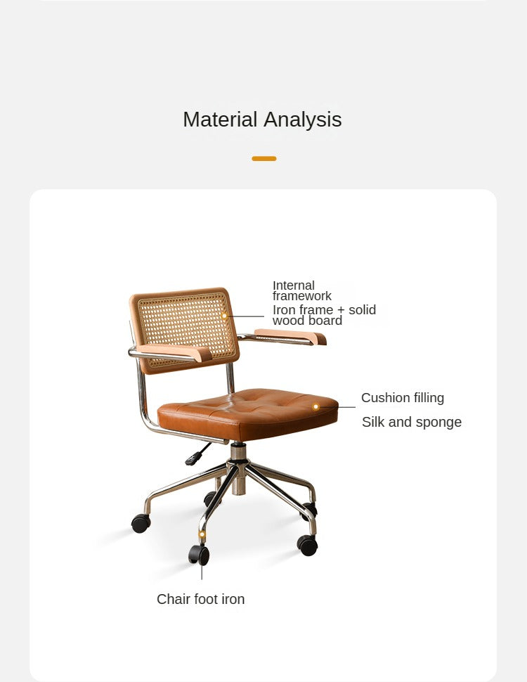 Rattan Leisure Lift Office Chair