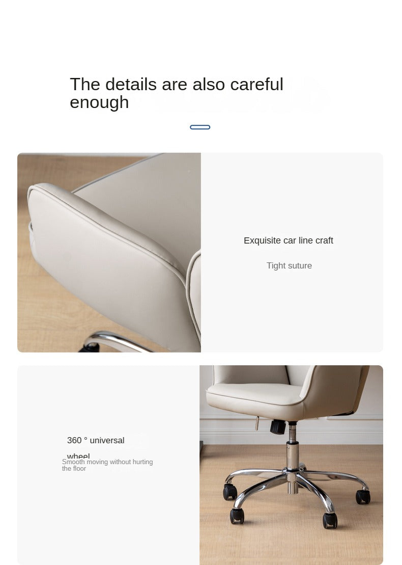 Organic Leather Lift Office Chair