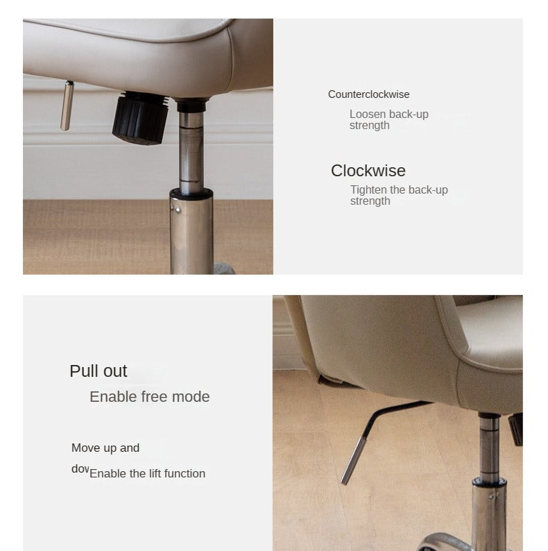Organic Leather Lift Office Chair