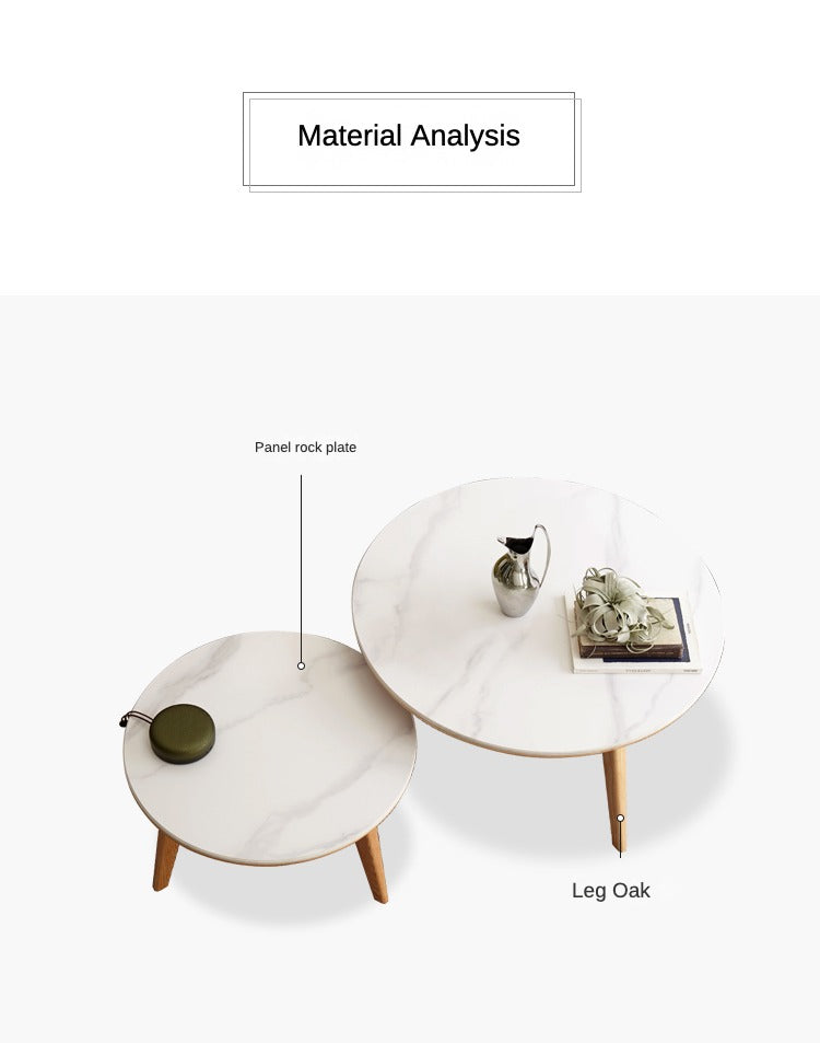 Oak, Black Walnut Solid Wood Coffee Table Slate Top