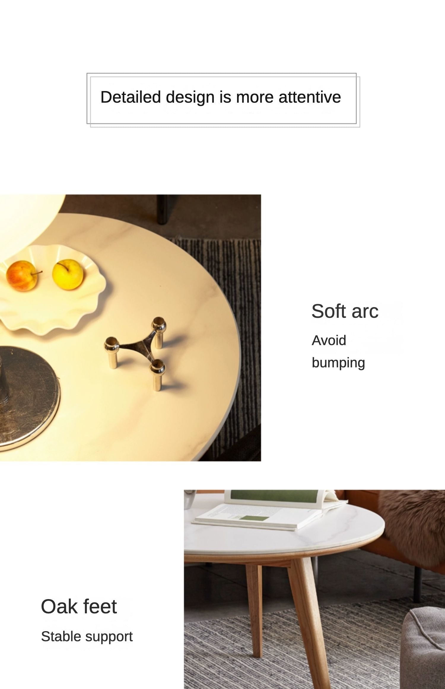 Oak, Black Walnut Solid Wood Coffee Table Slate Top