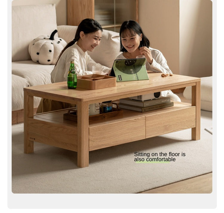 Oak, Ash Solid Wood Luxury Coffee Table