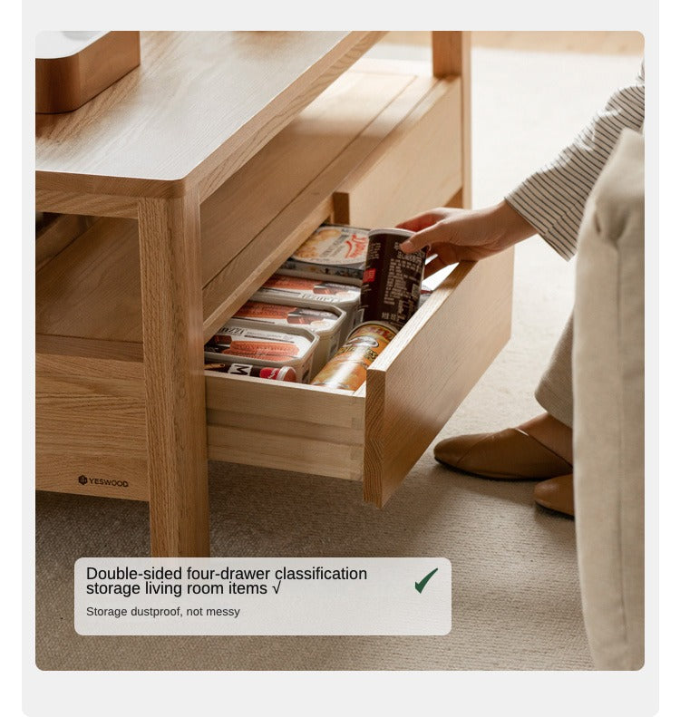 Oak, Ash Solid Wood Luxury Coffee Table