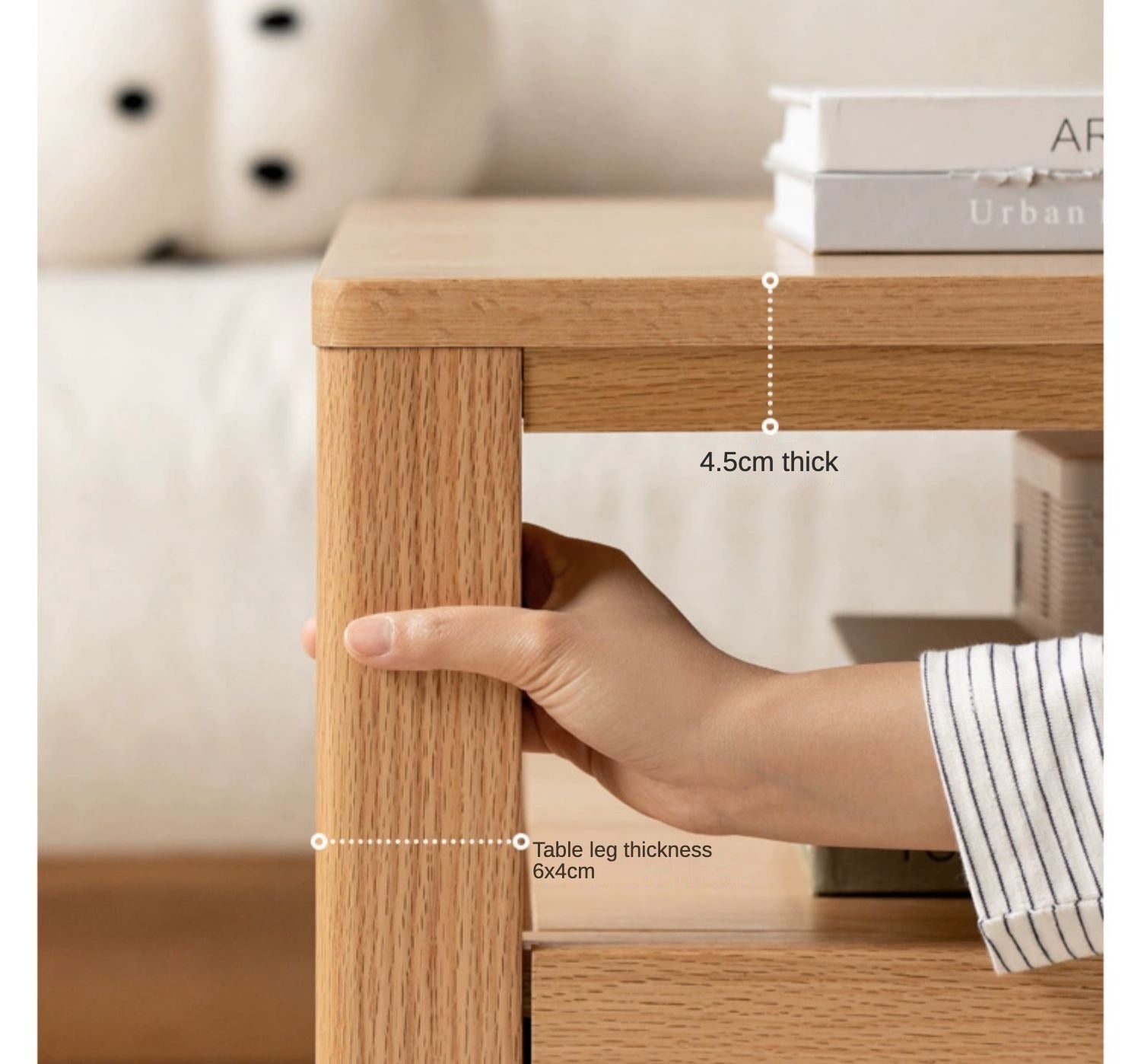 Oak, Ash Solid Wood Luxury Coffee Table