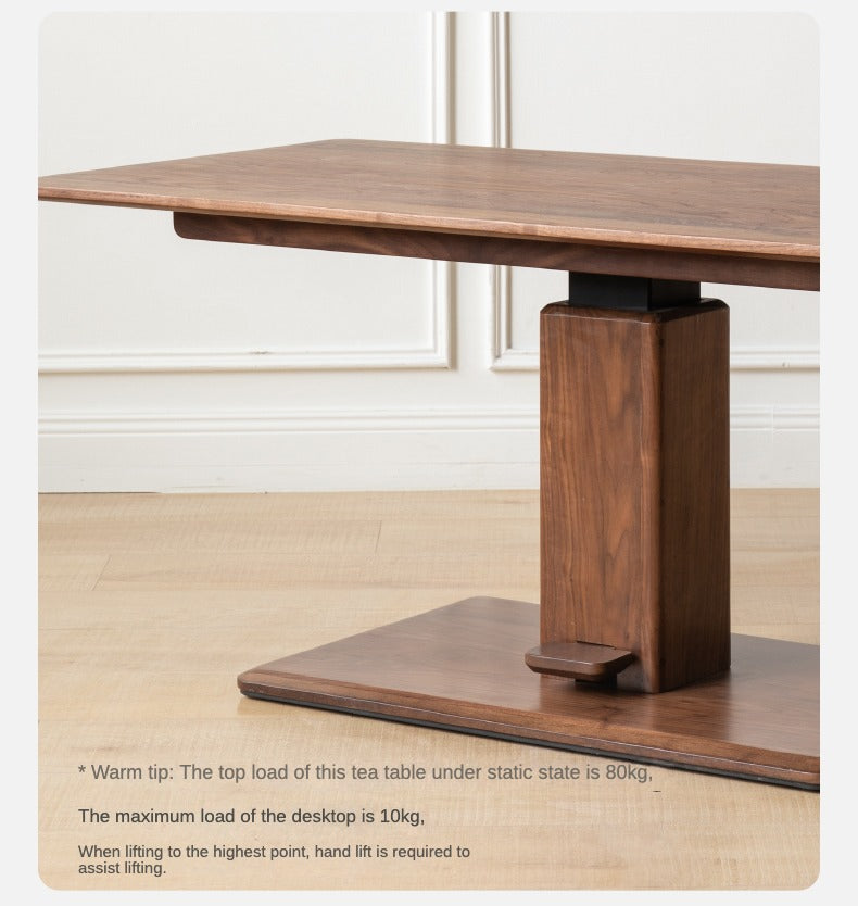 Black Walnut /Oak lift coffee table+