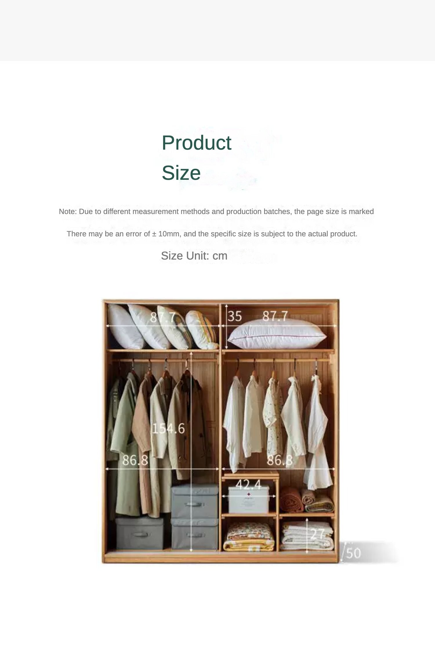 Oak Solid Wood Wardrobe Sliding Door.