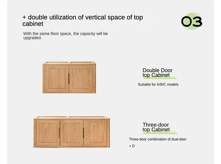 Oak solid wood Wardrobe