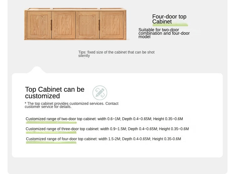 Oak solid wood Wardrobe