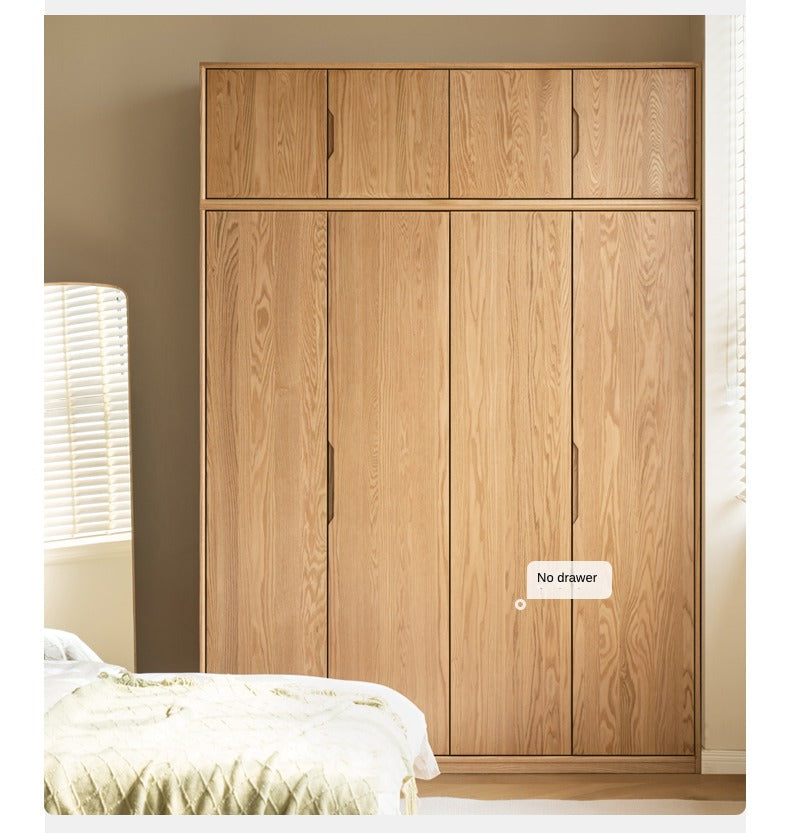 Oak, Ash Solid Wood Wardrobe.