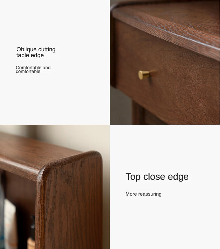 Oak Solid Wood Nordic Dressing Table.