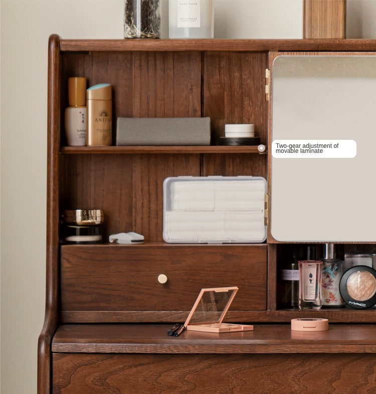 Oak Solid Wood Nordic Vanity Table.