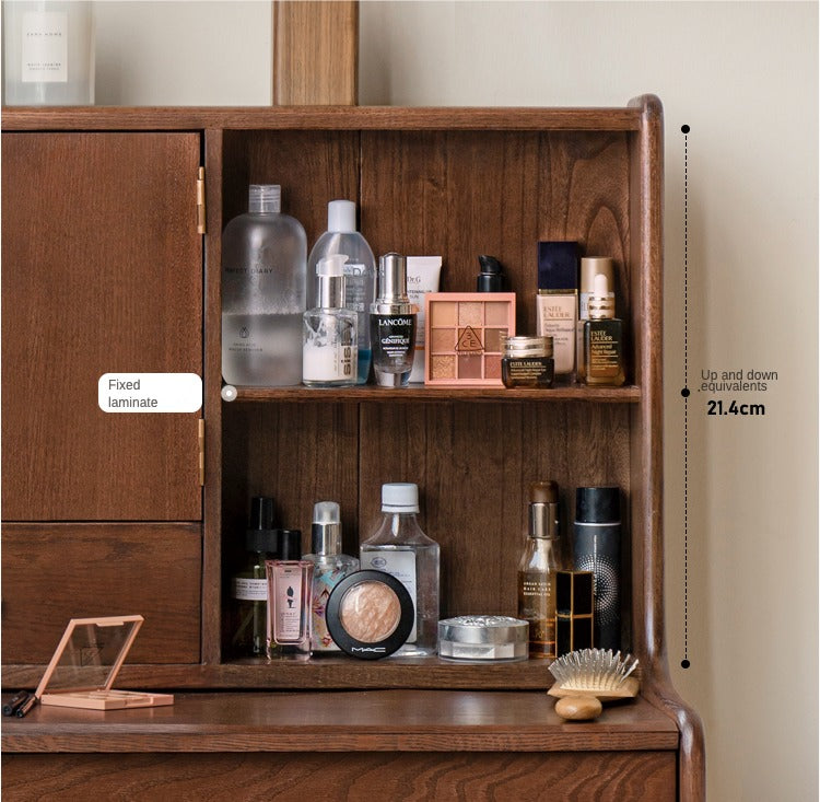 Oak Solid Wood Nordic Vanity Table.
