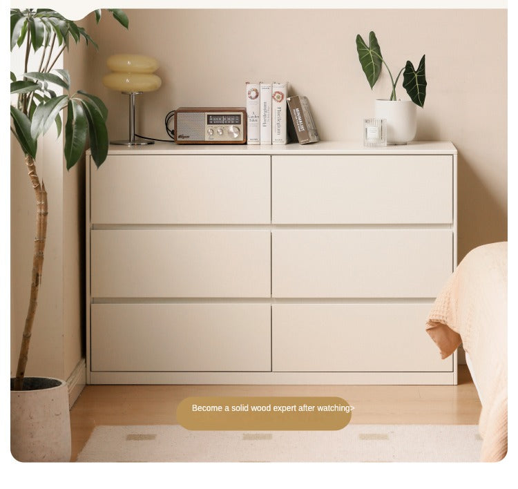 Poplar Solid Wood Cream Style Telescopic Dressing Table.