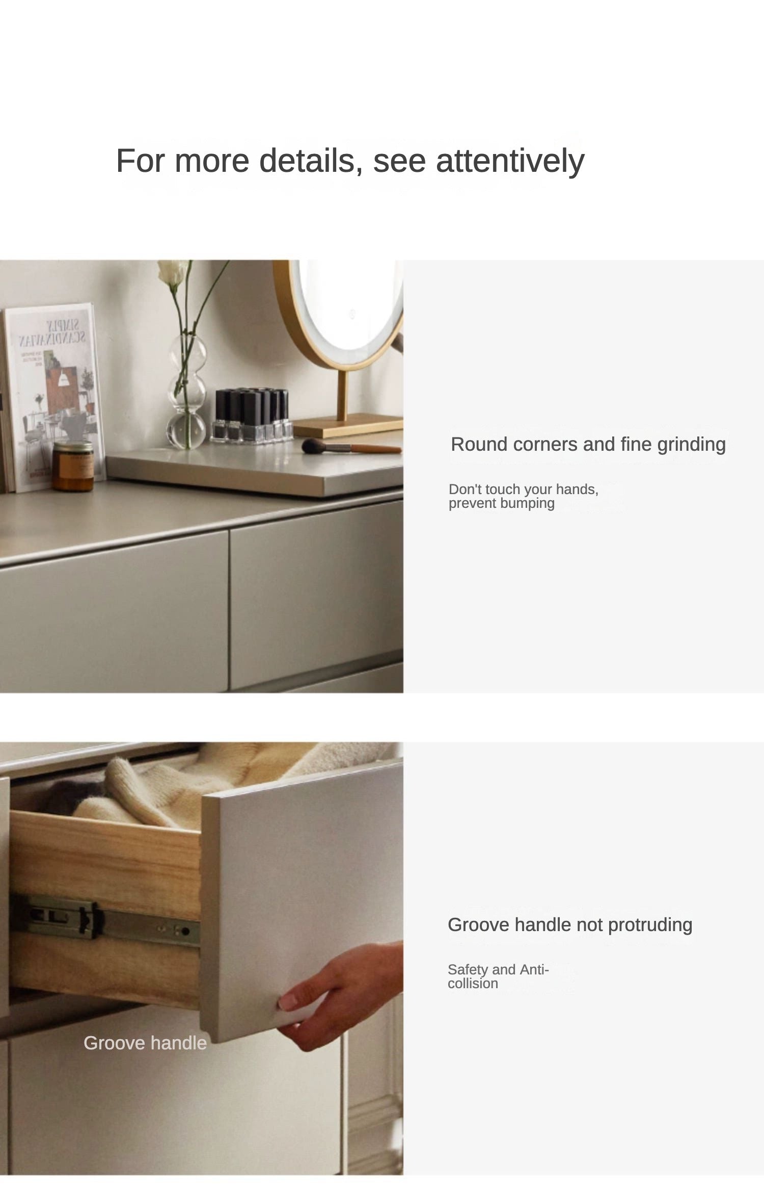 Tulipwood Solid Wood Vanity Table.