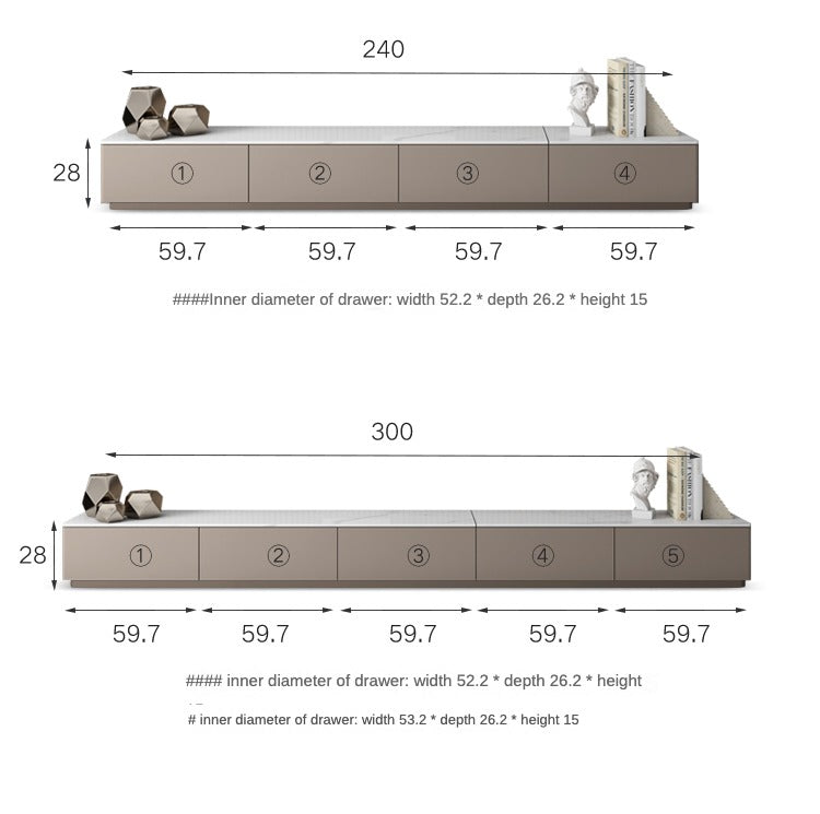 Poplar Solid Wood Rock Slab TV Stand.