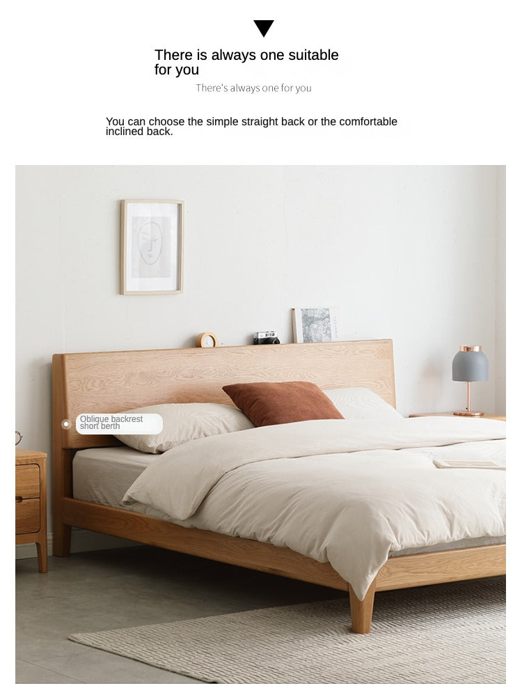 Oak Solid Wood with LED Light Bed
