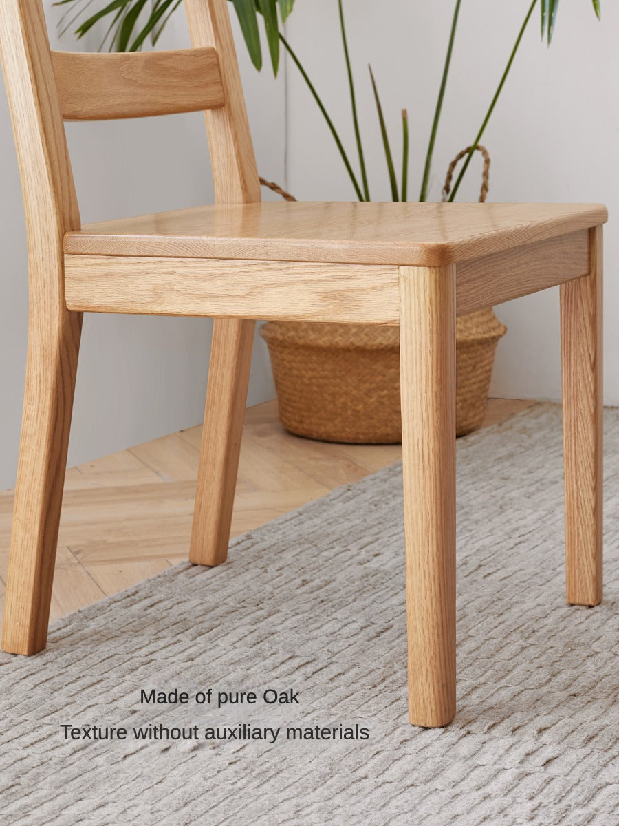 2 pcs set-Dining Chair Oak solid wood-