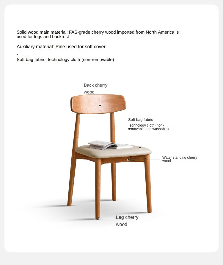 Сherry Solid Wood - Dining Chair Classic 4 pcs set