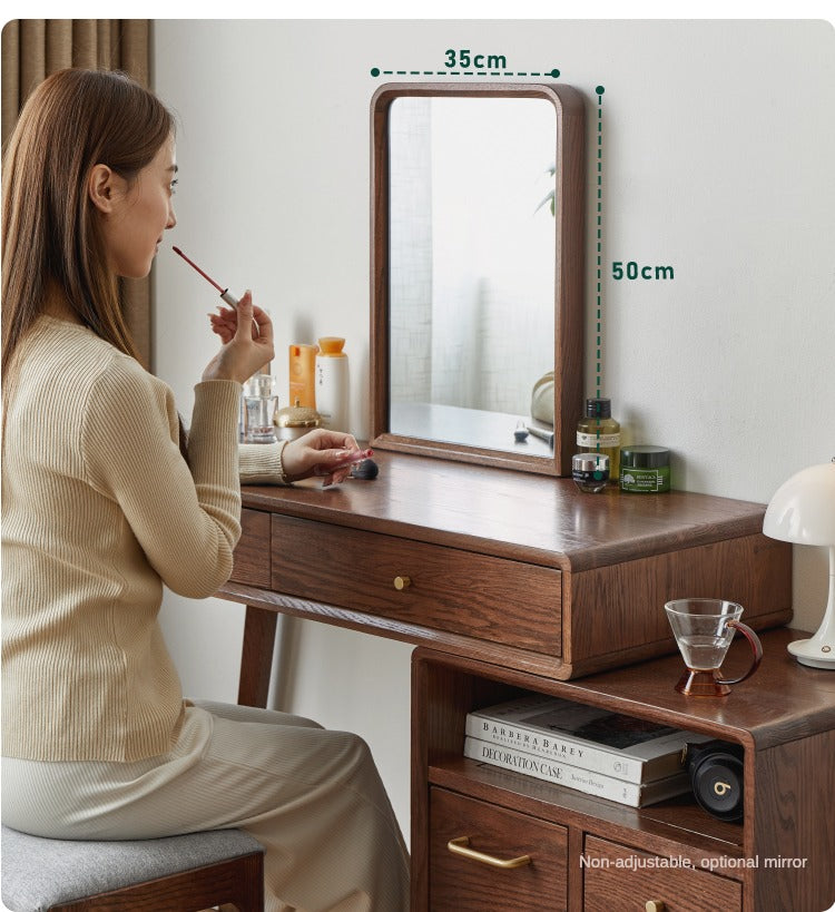 Oak Solid Wood Telescopic Dressing Table.