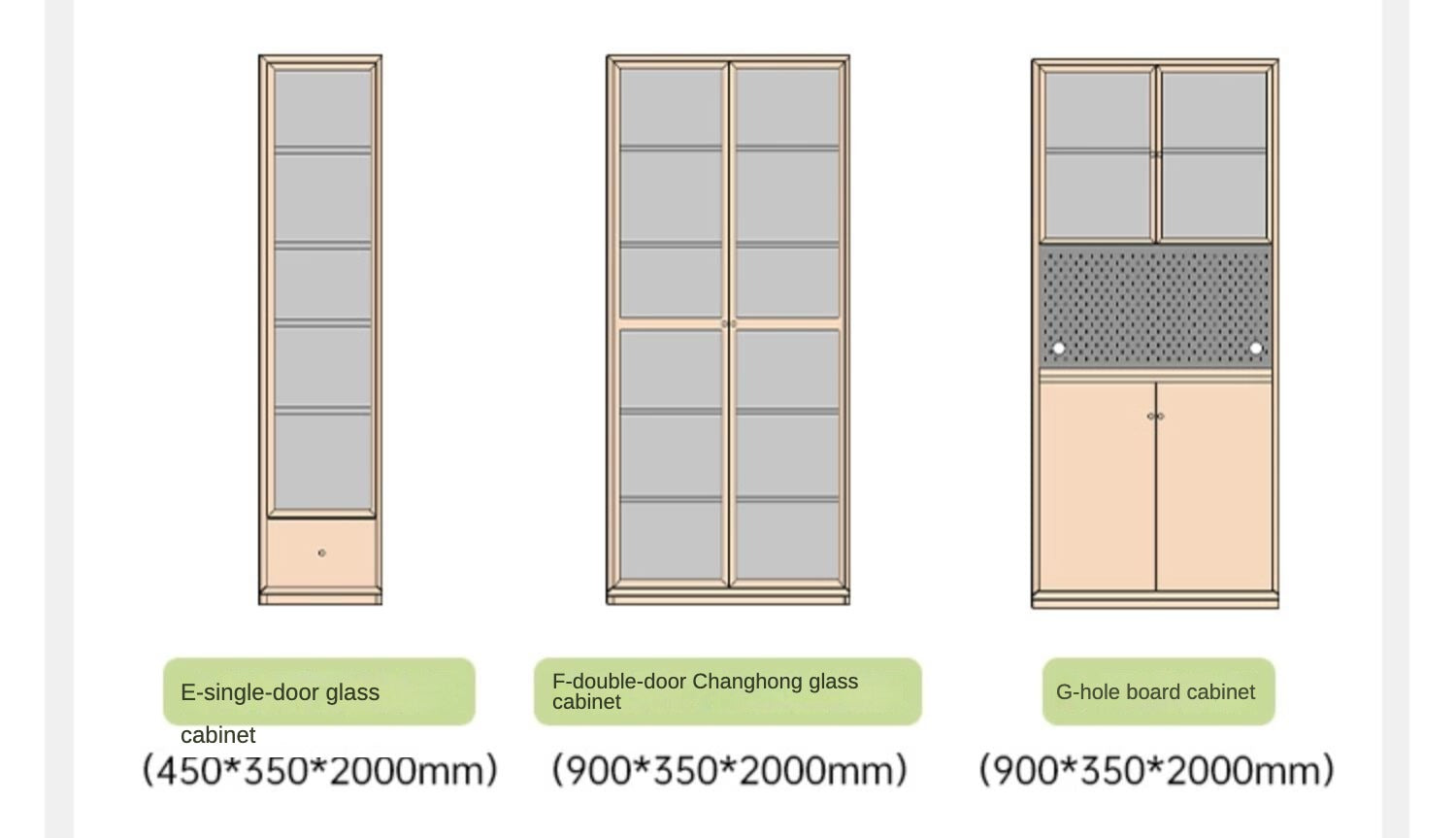 Oak Solid Wood Nordic Style Bookshelf with Floor Storage Cabinet