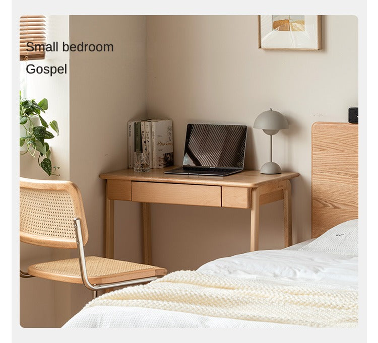 Beech Solid Wood Small Narrow Desk
