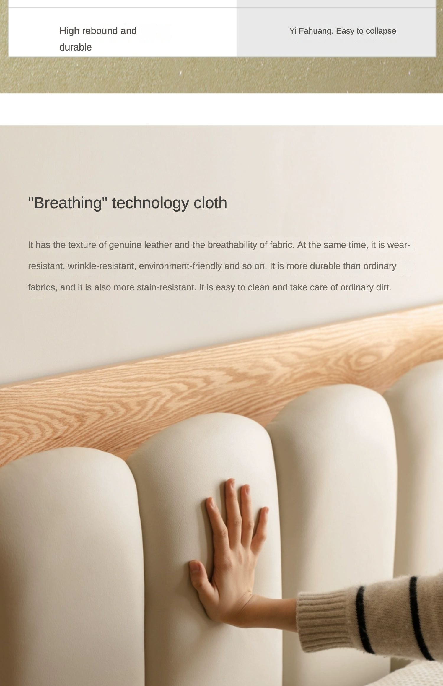 Beech, Oak Solid Wood Soft-Packe, Piano Key Bed