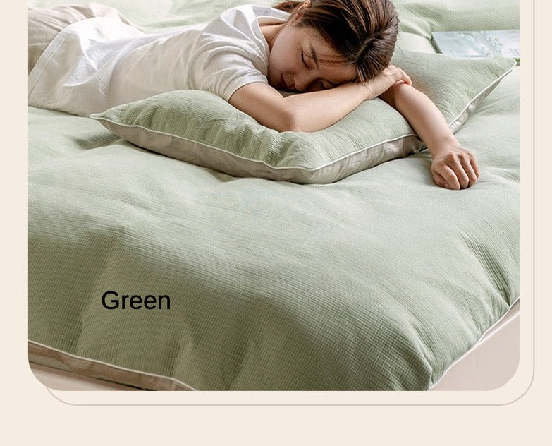 нет Pure Cotton Four Piece Set, Bed Sheet and Quilt Cover, High Quality Bedding Supplies
