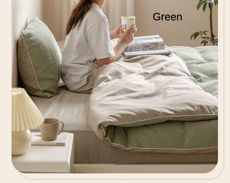 нет Pure Cotton Four Piece Set, Bed Sheet and Quilt Cover, High Quality Bedding Supplies