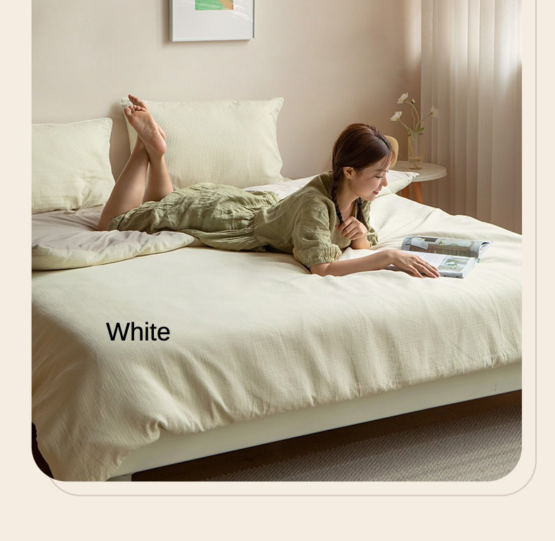 нет Pure Cotton Four Piece Set, Bed Sheet and Quilt Cover, High Quality Bedding Supplies