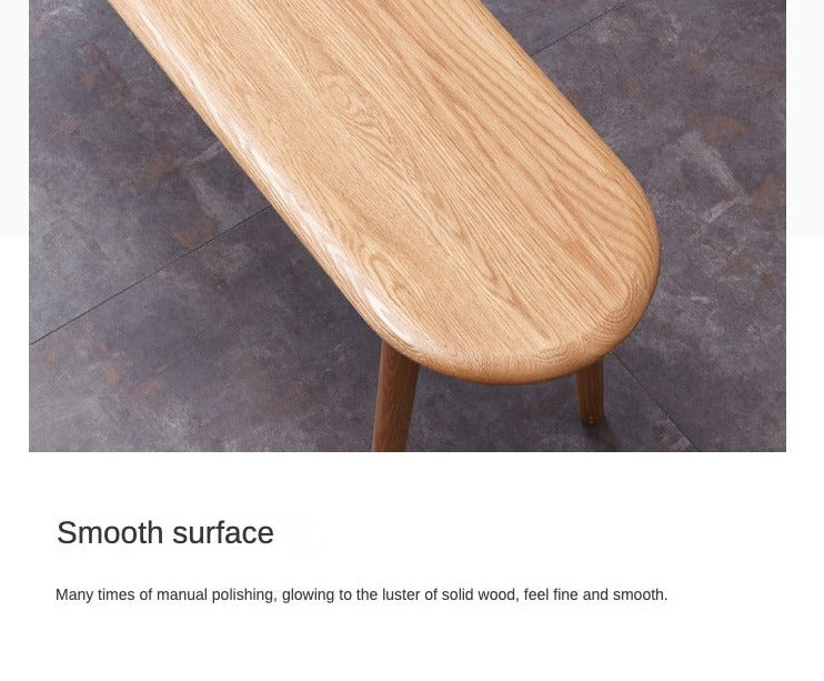 Oak Solid Wood Simple Bench