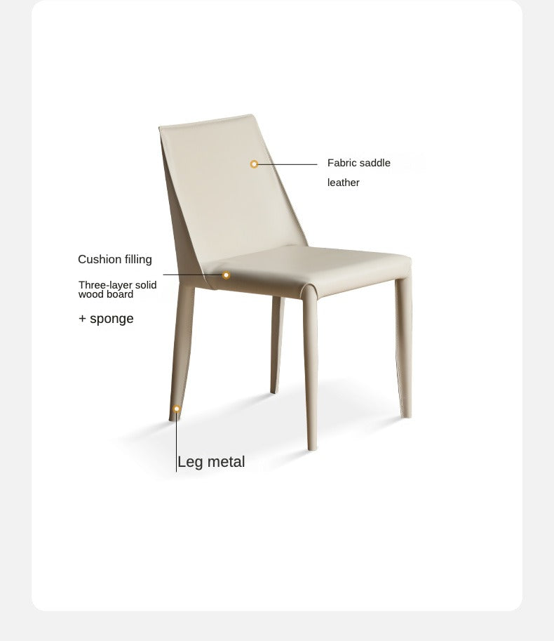 Saddle Leather Dining Chair