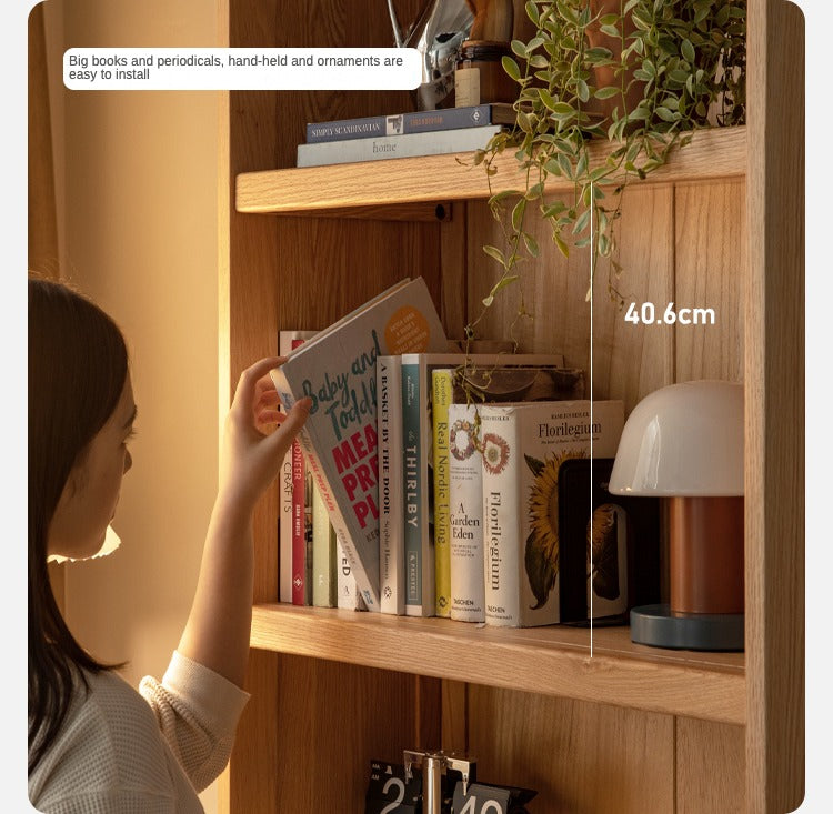 Ash Solid Wood Combination Bookcase Bookshelf