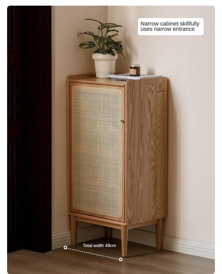 Oak, Black Walnut, Beech Solid Wood Shoe Cabinet